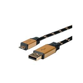 ROLINE Gold - USB-Kabel - Micro-USB Typ B (M) Produktbild