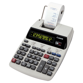 Tischrechner 12-stelliges Display zweifarbiger Druck Canon MP120-MG es Batteriebetrieb Produktbild