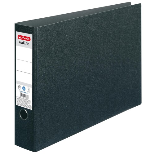 Ordner maX.file Hartpappe A3 quer 7,5cm sk Rückenschild Herlitz 300002381 Produktbild Additional View 1 L
