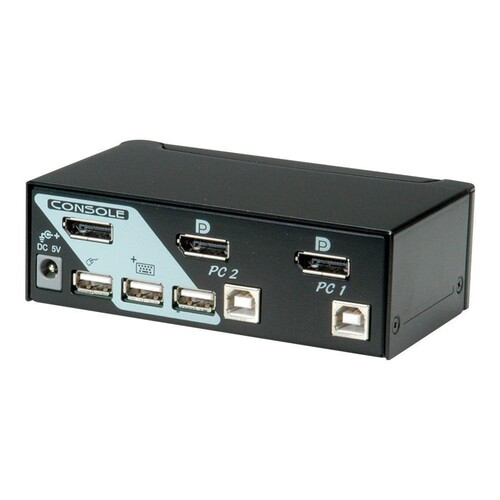 ROLINE KVM-/USB-Switch - 2 x KVM / USB - 1 lokaler Benutzer Produktbild Additional View 2 L