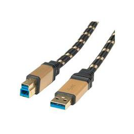ROLINE Gold - USB-Kabel - USB Type B (M) zu USB Typ A (M) Produktbild