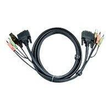 ATEN 2L-7D02UI - Video- / USB- / Audio-Kabel - USB, mini-phone stereo 3.5 mm, DVI-I (M) Produktbild