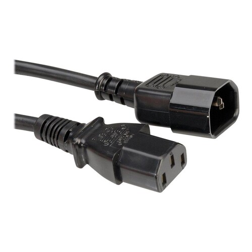 ROLINE Monitor Power Cable - Stromkabel - IEC 60320 C13 zu IEC 60320 C14 Produktbild Additional View 2 L