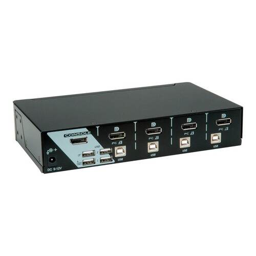 ROLINE KVM Switch - KVM-/Audio-/USB-Switch - 4 x KVM/Audio/USB Produktbild Additional View 2 L