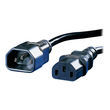 ROLINE Stromkabel - power IEC 60320 C13 zu IEC 60320 C14 Produktbild Additional View 3 S