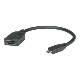 VALUE High Speed - HDMI-Kabel mit Ethernet - 19 pin micro HDMI Type D männlich zu HDMI weiblich Produktbild