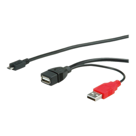 ROLINE USB- / Stromkabel - Micro-USB Typ B (M) Produktbild