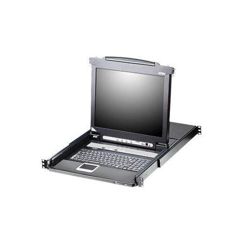 ATEN Slideaway CL5716M - KVM-Konsole mit KVM-Switch - 16 Anschlüsse - PS/2, USB - 43.2 cm (17") Produktbild
