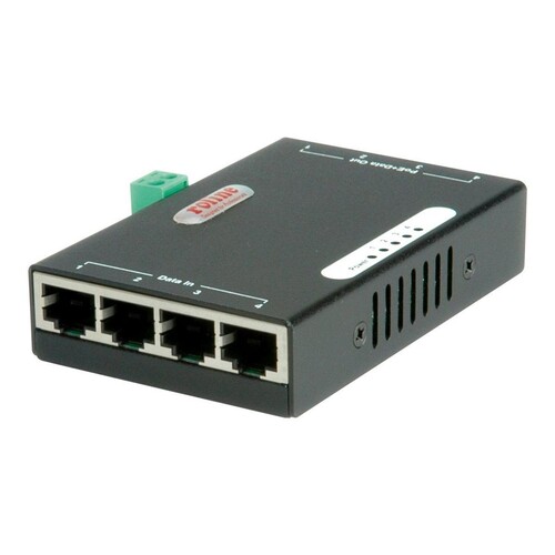 ROLINE Gigabit Ethernet PoE Injektor - Power Injector Produktbild Additional View 2 L