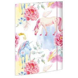 Zeichensammelmappe mit Gummizug Motiv Einhorn A3 RNK 45327 Produktbild