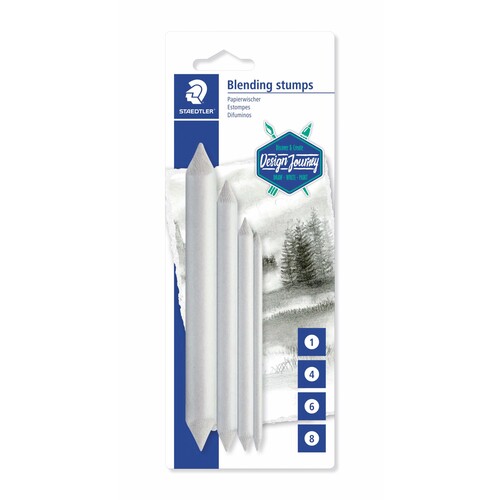 Papierwischer Mars für Kreiden + Zeichenkohlen verschiedene Größen Staedtler 5426-SBK4 (PACK=4 STÜCK) Produktbild Front View L