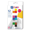 Modelliermasse-Materialpackung FIMO soft Basic Colours ofenhärtend 12x25g sortiert Staedtler 8023C12-1 Produktbild