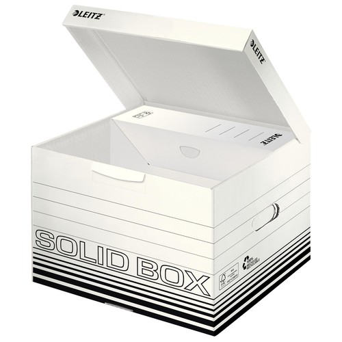 Archiv Container Solid mit Deckel Größe M 360x325x270mm weiß Leitz 6118-00-01 Produktbild Front View L