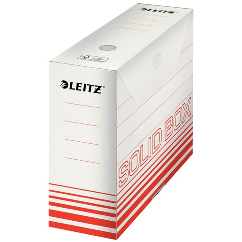 Archivbox Solid 330x100x257mm Rückenbreite 100mm hellrot Leitz 6128-00-20 Produktbild