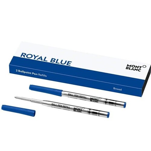 Kugelschreibermine Royal blue B Montblanc 128215 / 124491 (PACK=2 STÜCK) Produktbild Front View L