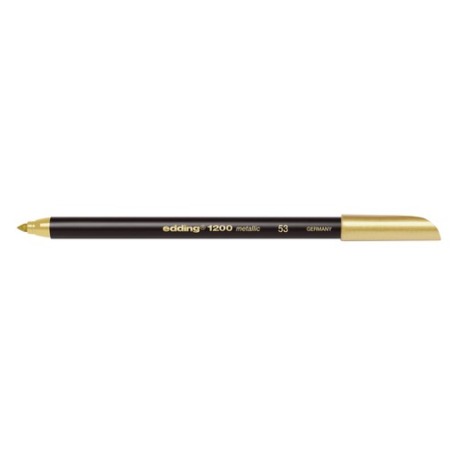 Fasermaler 1200 0,5-1mm Rundspitze metallic gold Edding 4-1200053 Produktbild