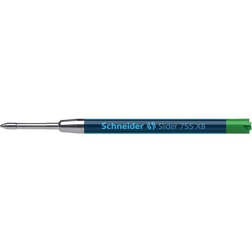 Kugelschreibermine G2 extrabreit grün Slider 755XB Schneider 175504 Produktbild Front View L
