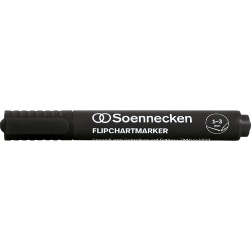 Flipchartmarker 1-3mm Rundspitze schwarz BestStandard 3078 Produktbild Front View L