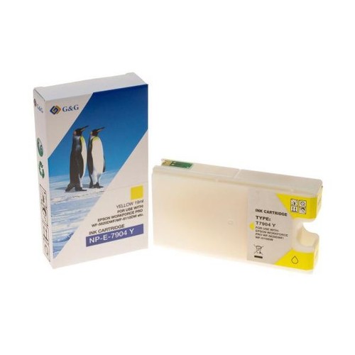 Druckerpatrone yellow 2000Seiten 19ml passend Epson 79XL/ T7904/ C13T79044010 Produktbild Front View L