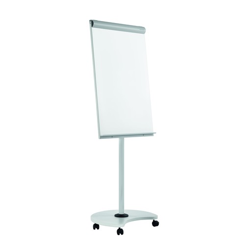 Flipchart-Tafel Junior Plus Mobil 95x68cm Rundfuß mit Rollen Magnetoplan 12269F14 Produktbild Side View L
