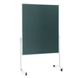 Moderationswand mobil 150x120cm grau filzbespannt Magnetoplan 2111101 Produktbild