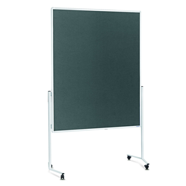 Moderationswand mobil 150x120cm grau filzbespannt Magnetoplan 2111101 Produktbild