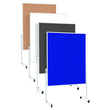 Moderationswand mobil 150x120cm blau filzbespannt Magnetoplan 2111103 Produktbild Additional View 1 S