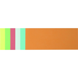 Moderationskarten Rechteck 95x205mm farbig sortiert Soennecken 4877 (PACK=250 STÜCK) Produktbild