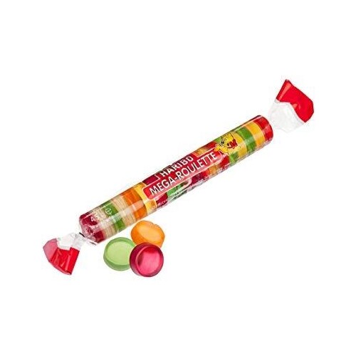 Dankeschön Fruchtgummi Mega-Roulette Haribo (ST=45 GRAMM) Produktbild Front View L