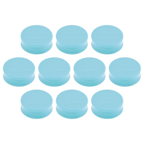 Haftmagnete Ergo ø 34mm 2000g Haftkraft babyblau Magnetoplan 16650 (PACK=10 STÜCK) Produktbild Front View L