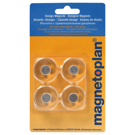 Haftmagnete Design ø 30mm 3000g Haftkraft Acryl transparent Magnetoplan 1680030 (PACK=4 STÜCK) Produktbild