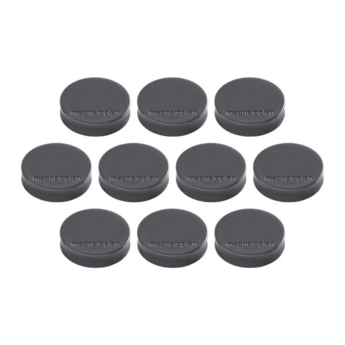Haftmagnete Ergo ø 30mm 700g Haftkraft felsgrau Magnetoplan 16640 (PACK=10 STÜCK) Produktbild Front View L