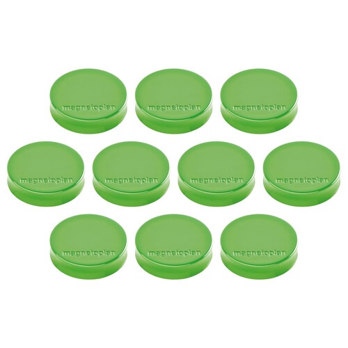 Haftmagnete Ergo ø 30mm 700g Haftkraft maigrün Magnetoplan 16640 (PACK=10 STÜCK) Produktbild Front View L