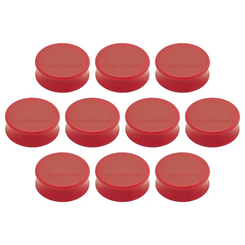 Haftmagnete Ergo ø 34mm 2000g Haftkraft rot Magnetoplan 16650 (PACK=10 STÜCK) Produktbild Front View L