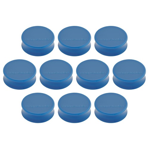 Haftmagnete Ergo ø 34mm 2000g Haftkraft dunkelblau Magnetoplan 16650 (PACK=10 STÜCK) Produktbild Front View L