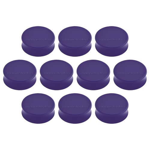 Haftmagnete Ergo ø 34mm 2000g Haftkraft violett Magnetoplan 16650 (PACK=10 STÜCK) Produktbild Front View L