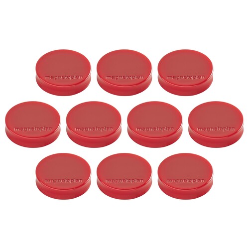 Haftmagnete Ergo ø 30mm 700g Haftkraft rot Magnetoplan 16640 (PACK=10 STÜCK) Produktbild Front View L