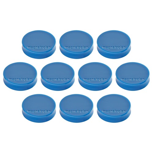 Haftmagnete Ergo ø 30mm 700g Haftkraft dunkelblau Magnetoplan 16640 (PACK=10 STÜCK) Produktbild Front View L