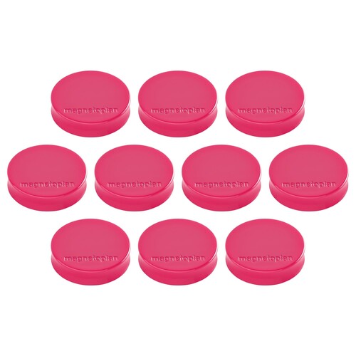 Haftmagnete Ergo ø 30mm 700g Haftkraft pink Magnetoplan 16640 (PACK=10 STÜCK) Produktbild Front View L
