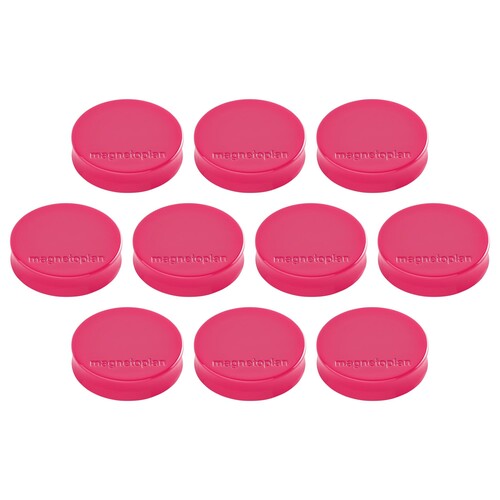 Haftmagnete Ergo ø 30mm 700g Haftkraft pink Magnetoplan 16640 (PACK=10 STÜCK) Produktbild Front View L