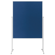 Moderationswand evolution plus 120x150cm blau filzbespannt Magnetoplan 1151103 Produktbild