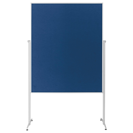 Moderationswand evolution plus 120x150cm blau filzbespannt Magnetoplan 1151103 Produktbild