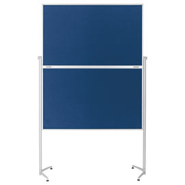 Moderationswand evolution plus klappbar 120x150cm blau filzbespannt Magnetoplan 1151303 Produktbild