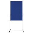 Multiboard UNIVERSAL mobil 75x120 cm blau filzbespannt Magnetoplan 11112103 Produktbild