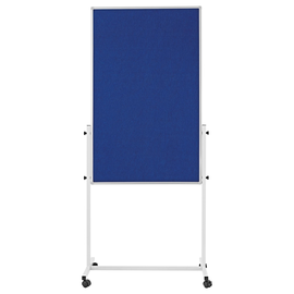 Multiboard UNIVERSAL mobil 75x120 cm blau filzbespannt Magnetoplan 11112103 Produktbild