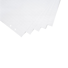 Flipchartblock 20Blatt holzfrei 65x93cm weiß kariert/blanko Magnetoplan 1227101 (PACK=5 STÜCK) Produktbild