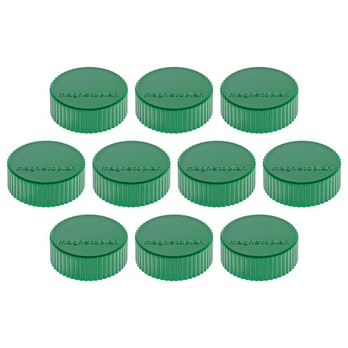 Haftmagnete Discofix Magnum ø 34 mm 2000g Haftkraft grün Magnetoplan 1660005 (PACK=10 STÜCK) Produktbild Front View L