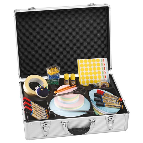 Moderatorenkoffer Kompakt 1800 Teile 47x34x16cm Magnetoplan 1111511 Produktbild Front View L