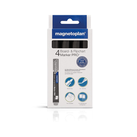 Whiteboardmarker PRO+ 1,5-3mm Rundspitze schwarz Magnetoplan 1228112 (SET=4 STÜCK) Produktbild