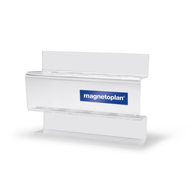 Whiteboardmarker-Halter transparent magnethaftend Magnetoplan 16712 Produktbild